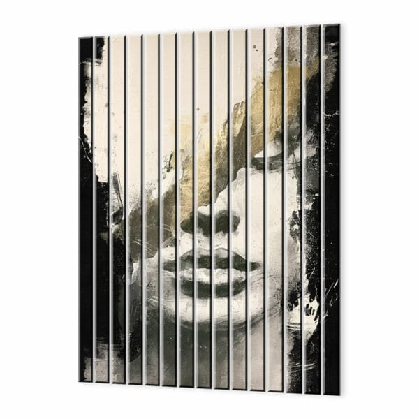 panele scienne szklane portret silnej kobiety