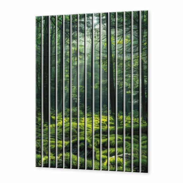 szklane lamele dekoracyjne magiczny las mchow