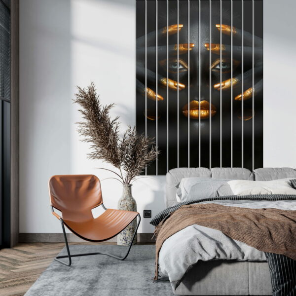 lamele aranżację afryka w zlocie i czerni