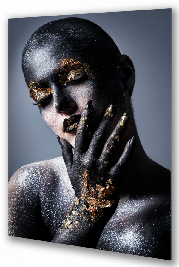 portret kobiety szklany obraz