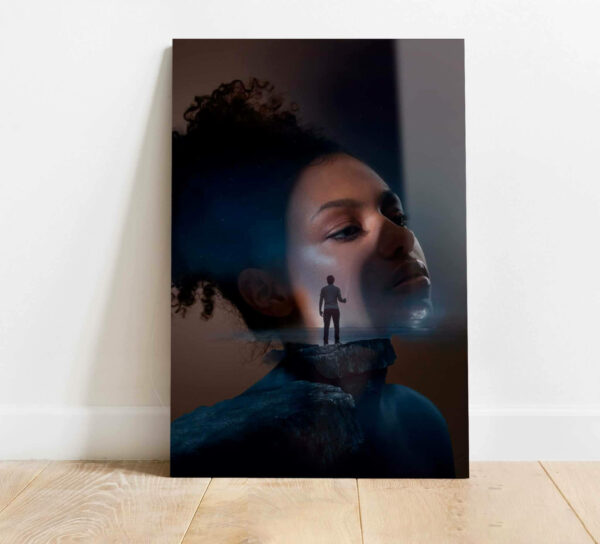 obraz na szkle portret