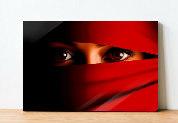 twarz kobiety obraz na szkle