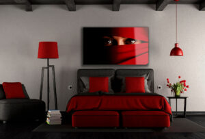 szklany obrazy do sypialni