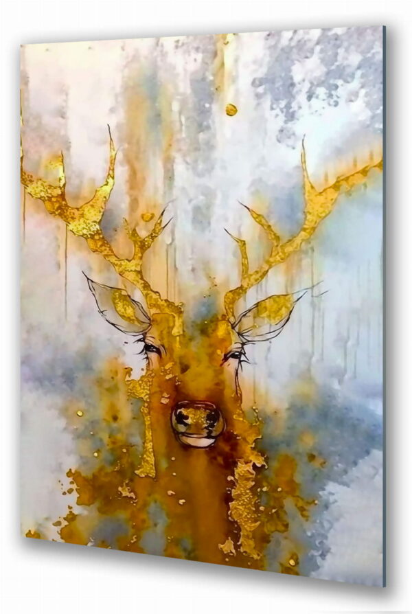 obraz na szkle jelen