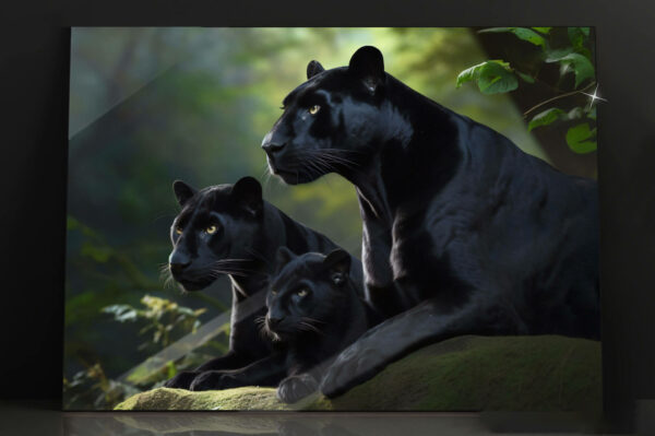 pantera obraz na szkle