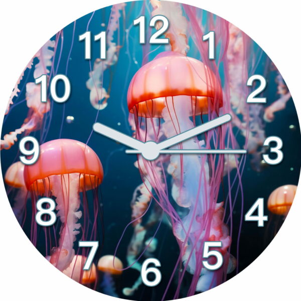 zegary do salonu meduzy w ruchu