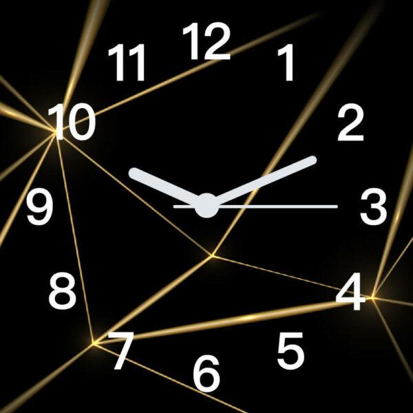 zegary scienne czarne dekoracyjne