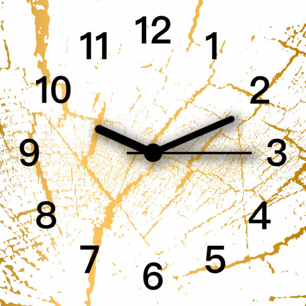 nowoczesne zegary scienne biale do salonu marmur