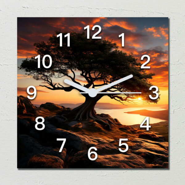 zegary do salonu afrykanskie drzewo