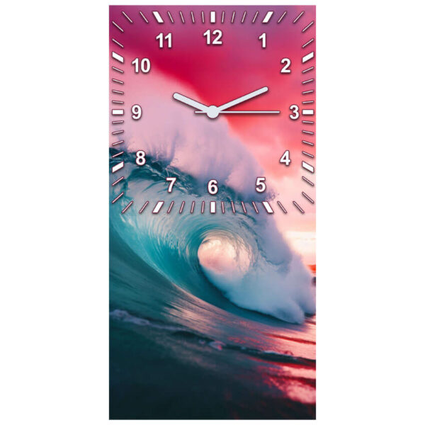 zegar kuchenny zachod slonca i fale