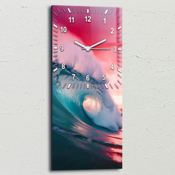 zegar scienny do salonu oceaniczny krajobraz