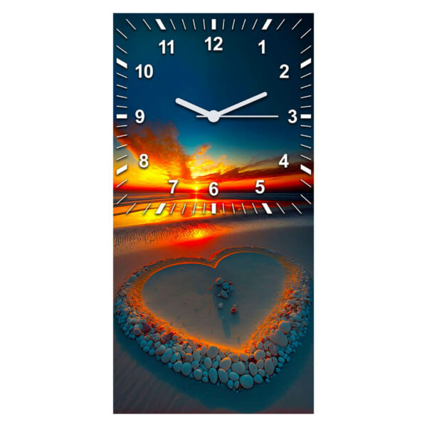 zegar kuchenny morski widok zachodu