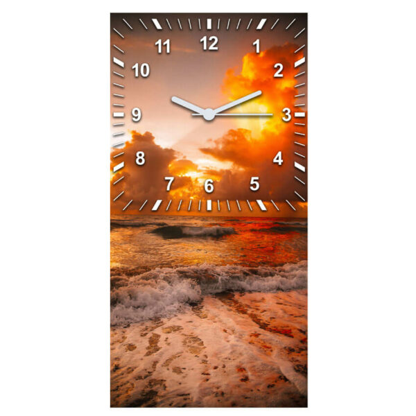 zegar kuchenny plaza zachodzace slonce