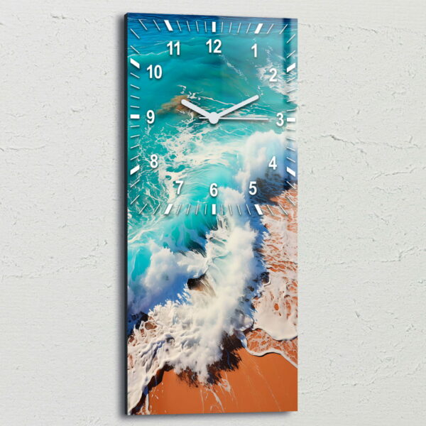 zegary do salonu widok na morze