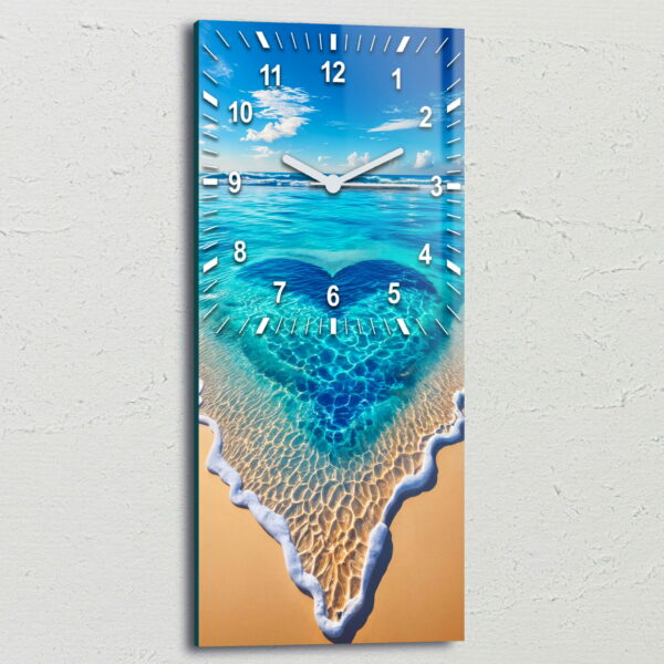 zegary do salonu morskie serce