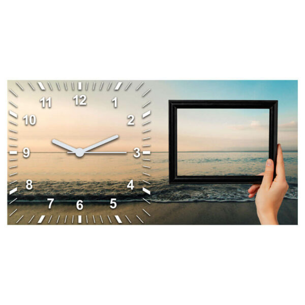zegary scienne do salonu morze