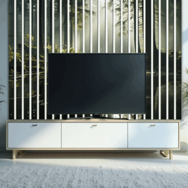 lamele ścienne telewizyjne tło