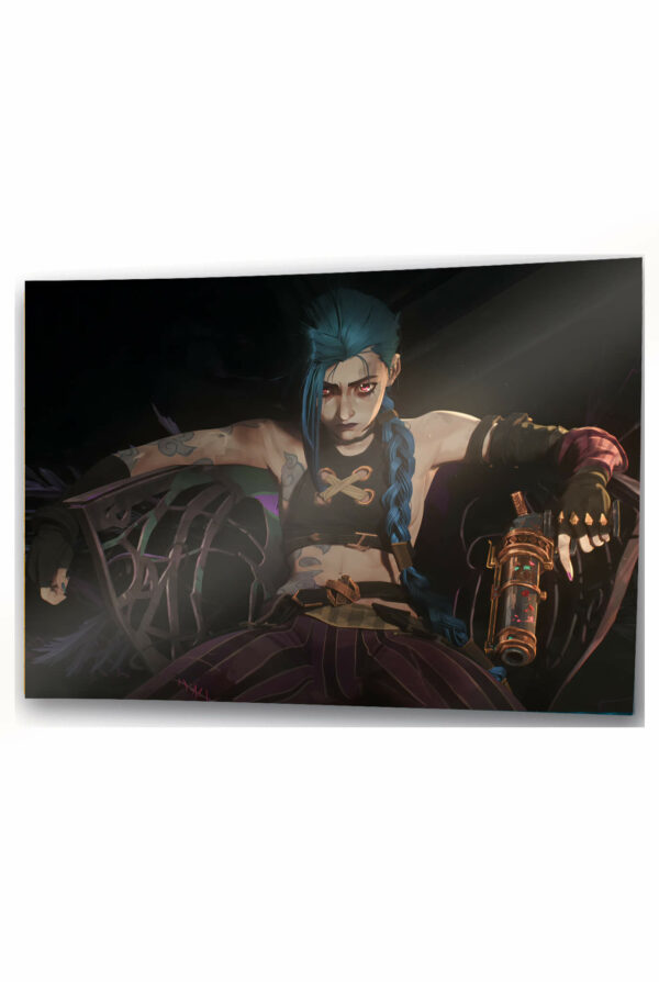 szklany obraz Jinx Arcane