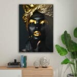 obraz afrykańskiej kobiety na szkle