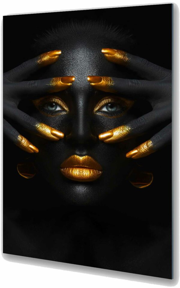 afrykańska kobieta szklane obrazy