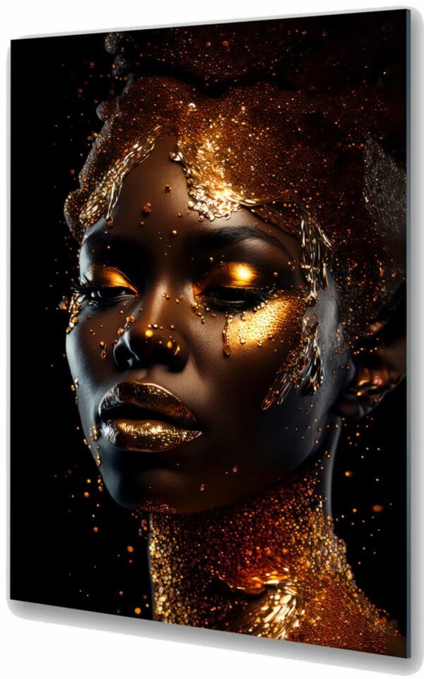 afrykańska kobieta szkłane obrazy