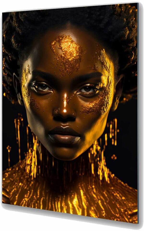 afrykańska kobieta obraz na szkle