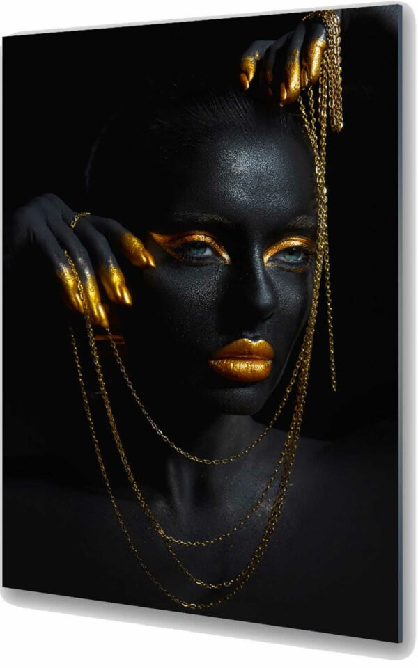 afrykańska kobieta obraz na szkle