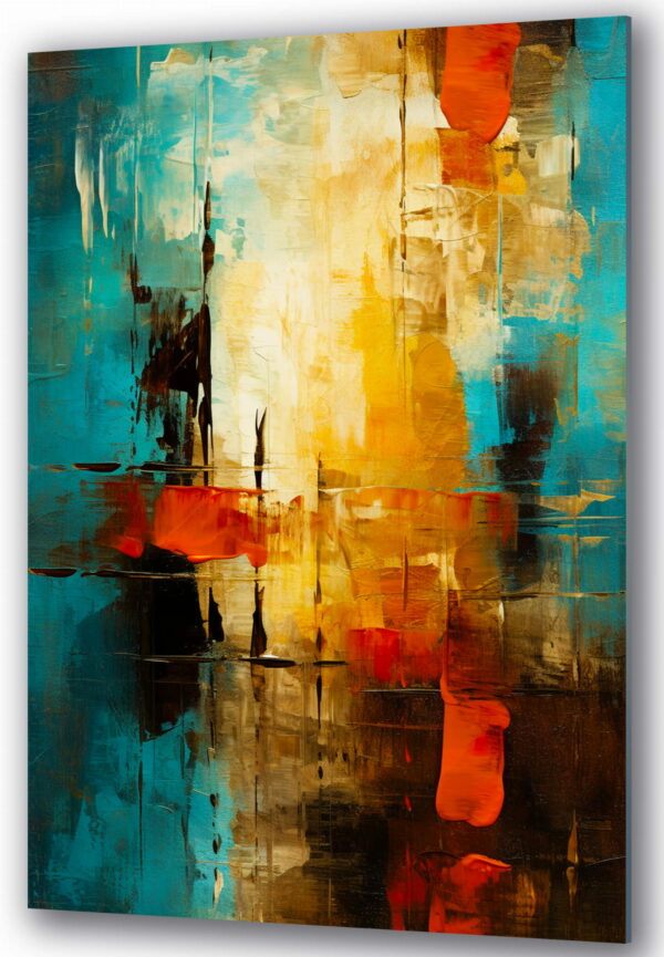 szklany obraz abstrakcyjna gra kolorow