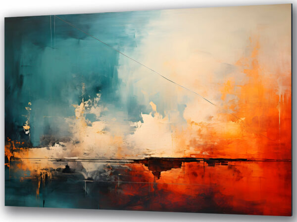 szklany obraz abstrakcyjny pejzaz