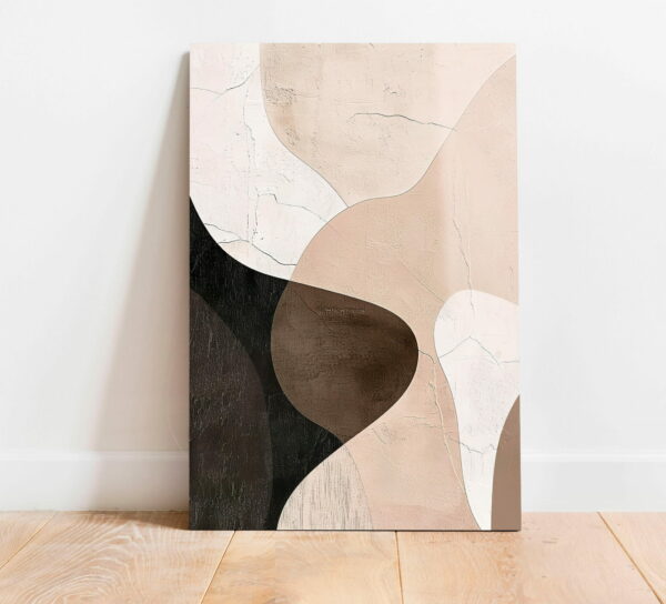 szklany obraz abstrakcja w pastelowych kolorach