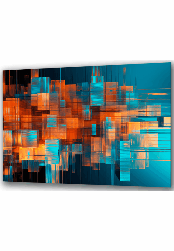 abstrakcje szklany obraz abstrakcyjna gra kolorow i form