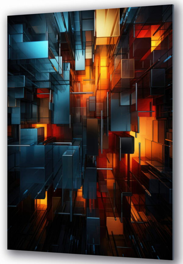 abstrakcje szklany obraz