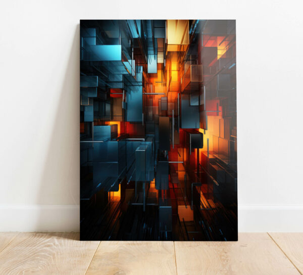 obraz na szkle miasto abstrakcyjne