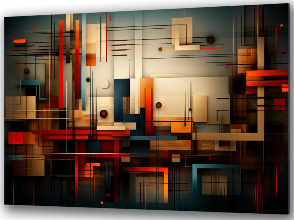 abstrakcja obraz na szkle