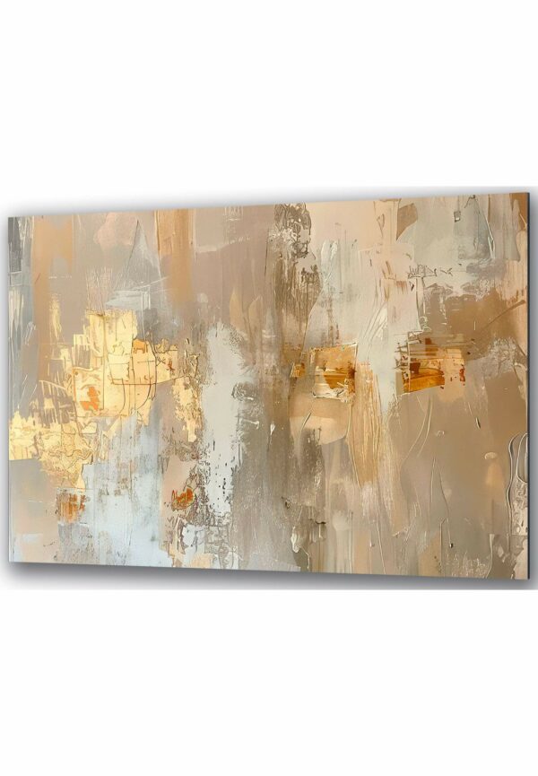 abstrakcje szklany obraz zlote akcenty