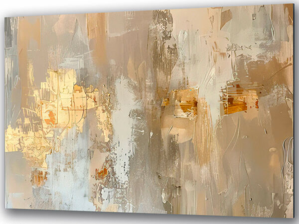 abstrakcja obraz nowoczesny szklo zlote detale