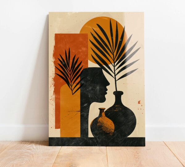 szklany obraz boho minimalistyczny portret