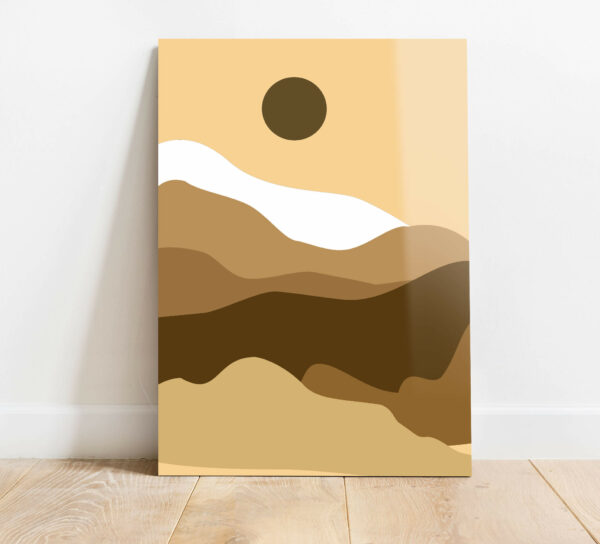 szklany obraz abstrakcyjny pejzaż