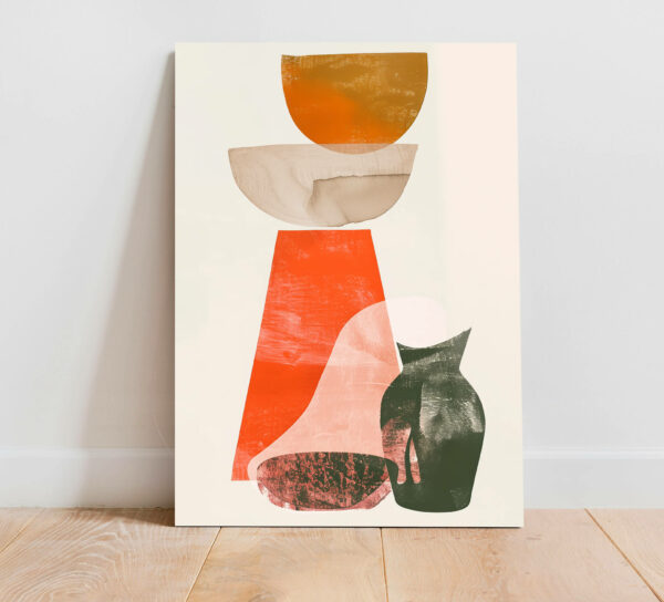 szklany obraz nowoczesna abstrakcja boho