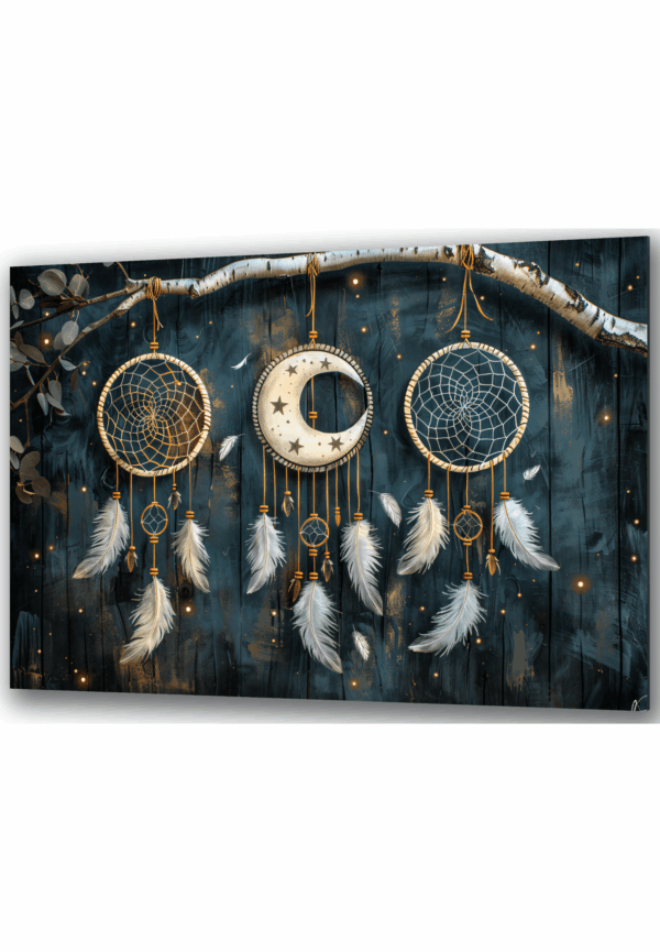 obraz na szkle magiczne lapacze snow