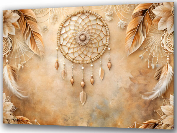 szklany obraz lapacz snow boho