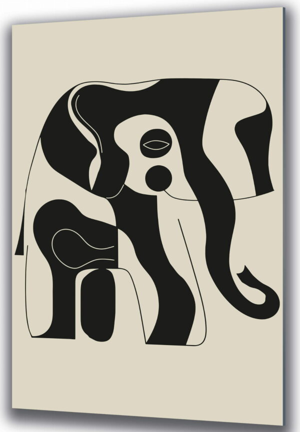 obraz boho do salonu abstrakcyjny słoń