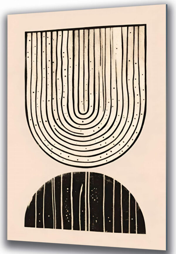 obraz na szkle boho kregi i linie