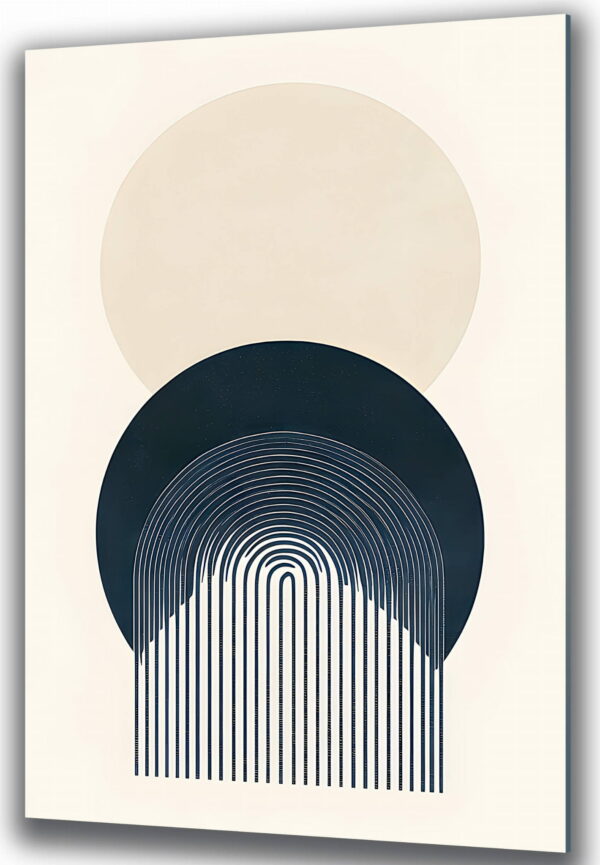 obraz na szkle boho abstrakcja z kregami