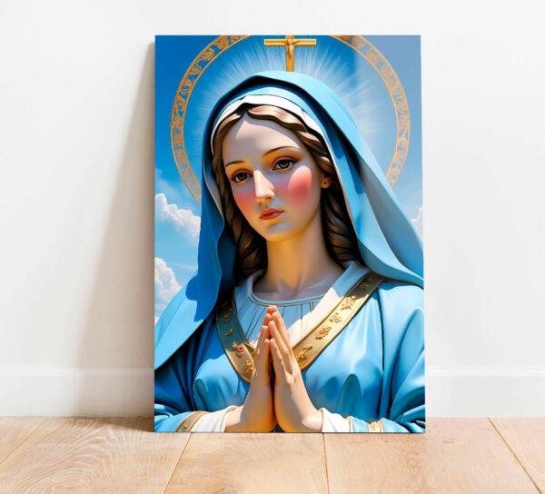 maryja obrazy na szkle