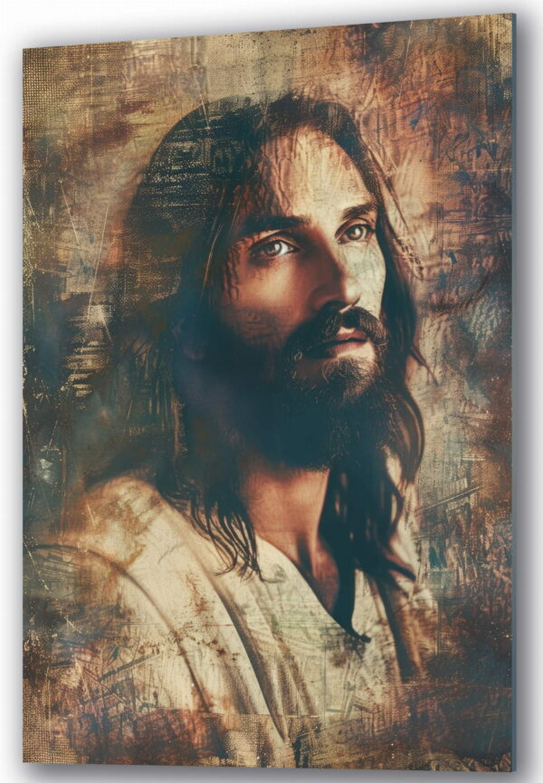 jezus pelen swiatla szklany obraz