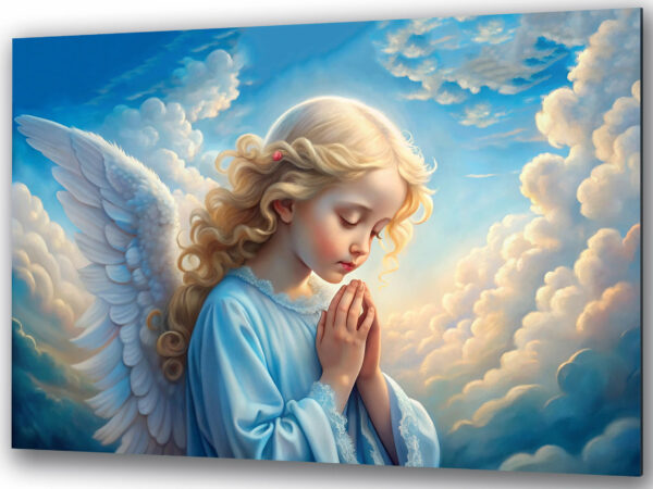 szklany obraz anioł