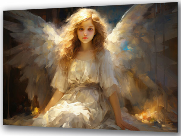 obrazy do salonu religijne anielskie światło