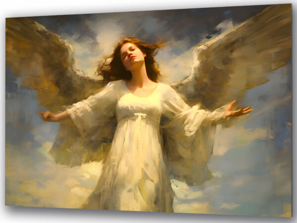 obraz szklany anielski blask