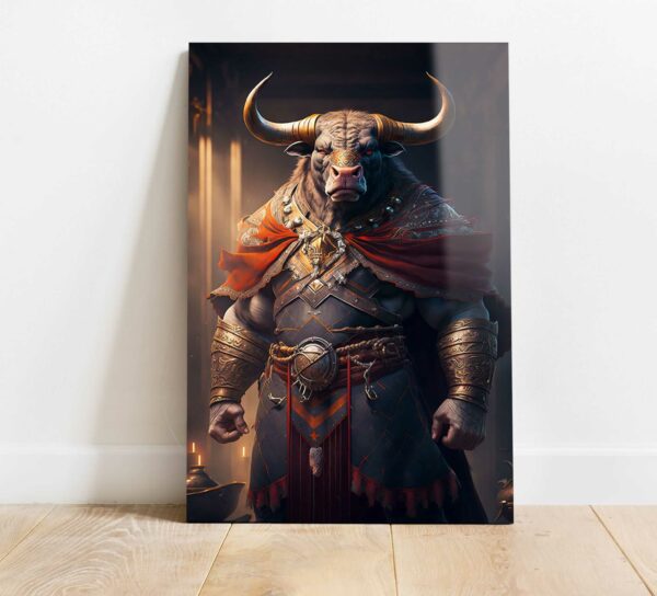 obraz szklany byk rok byka